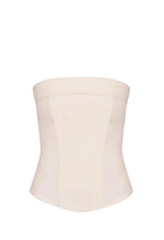 Load image into Gallery viewer, Strapless Mesh Corset Top - Off-White