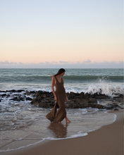 Load image into Gallery viewer, Cut-Out Cover Up - Brown Lace