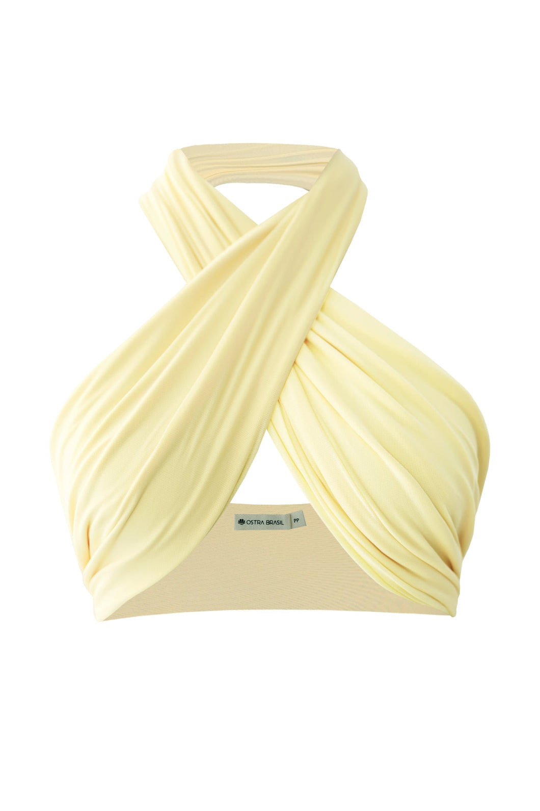 Tie Band Bikini Top - Yellow Tulle