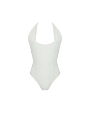 Load image into Gallery viewer, Ruched Tie Swimsuit - Off-White