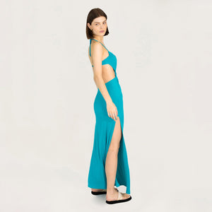 Crossed Dress - Turquoise