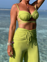 Load image into Gallery viewer, Calça Drapeada - Pear Green