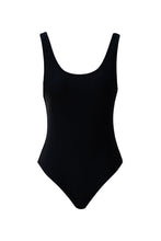 Load image into Gallery viewer, Round Neck Swimsuit - Black