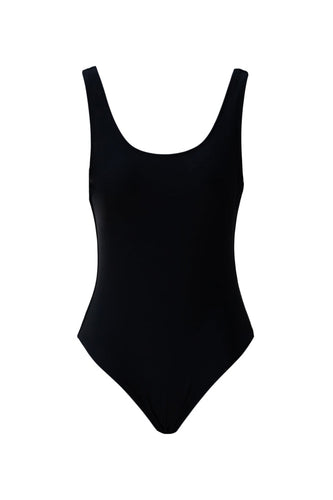 Round Neck Swimsuit - Black