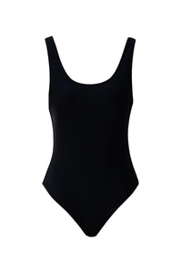 Round Neck Swimsuit - Black