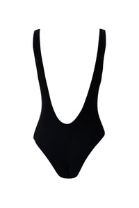 Round Neck Swimsuit - Black