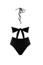 Load image into Gallery viewer, Side Slit Swimsuit - Black