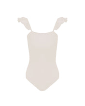 Load image into Gallery viewer, Ruffle Strap Straight Swimsuit - Off-White