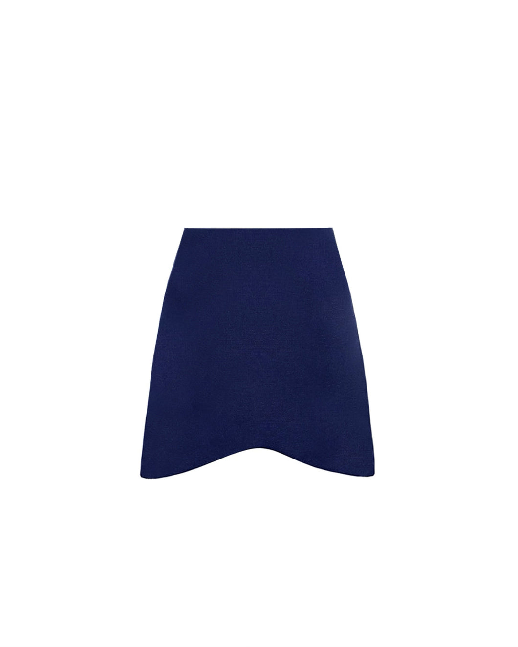 Mini Skirt Bottom - Blue Linen