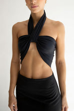 Load image into Gallery viewer, Tie Band Bikini Top - Black