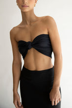 Load image into Gallery viewer, Tie Band Bikini Top - Black