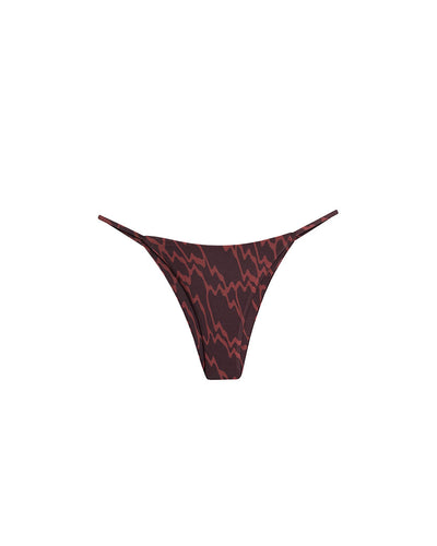 Triangle Fixed Strap Bottom - Brown Rajas