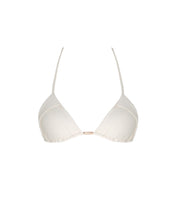 Load image into Gallery viewer, Triangle with Flared Cup Bikini Top - Off-White