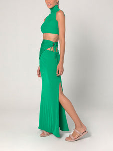 Top Cropped - Emerald Green