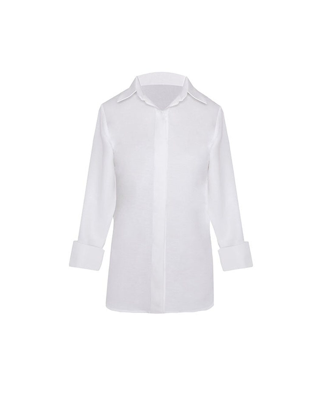 Tailoring Shirt Top - Off-White Linen