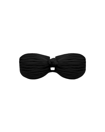 TQC Square Bikini Top - Ribbed Black