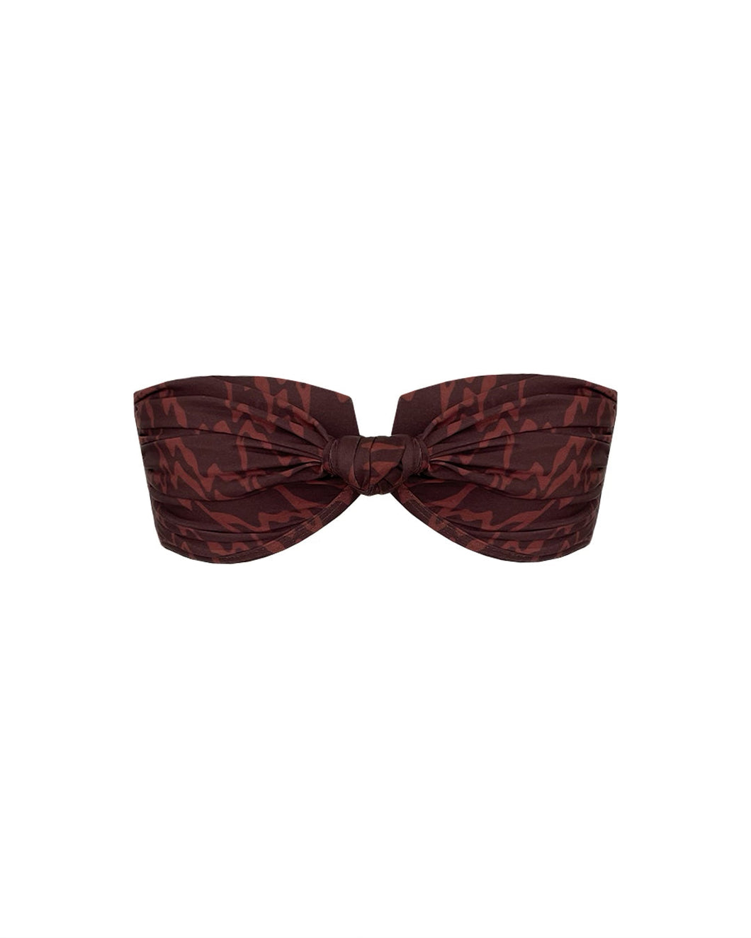 Strapless Square Top - Brown Rajas