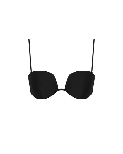 Square Bikini Top - Black