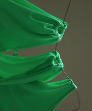Load image into Gallery viewer, Maiô Recortes Fendas Franzido - Bright Green Galaxy