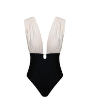 Load image into Gallery viewer, Drop Draped Swimsuit - Off-White