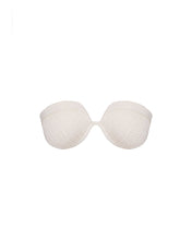 Load image into Gallery viewer, TQC Pala Lastex Bikini Top - Off-White