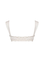 Load image into Gallery viewer, Ruched Straight Bikini Top - Off-White