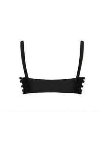 Thomas Buttons Bikini Top - Black